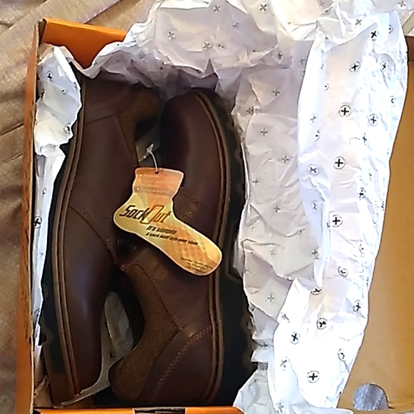 NIB Dr. MARTENS brown Lucas Cambridge Sock Out shoe size 7 L or 6 men - Picture 10 of 12